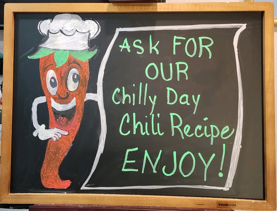 chili day sign
