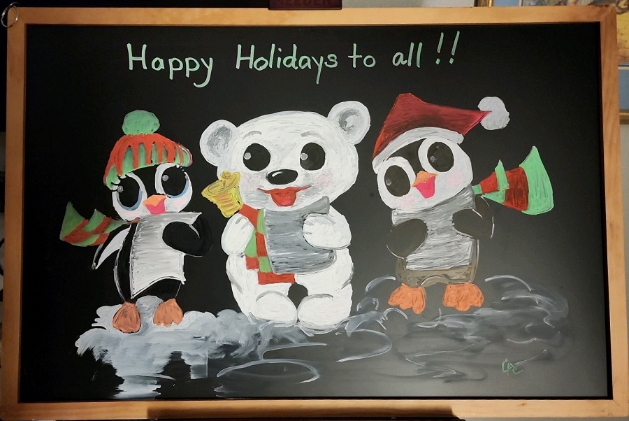 happy holiday sign