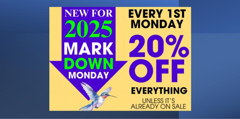 Village Nutrition 20% off first Monday